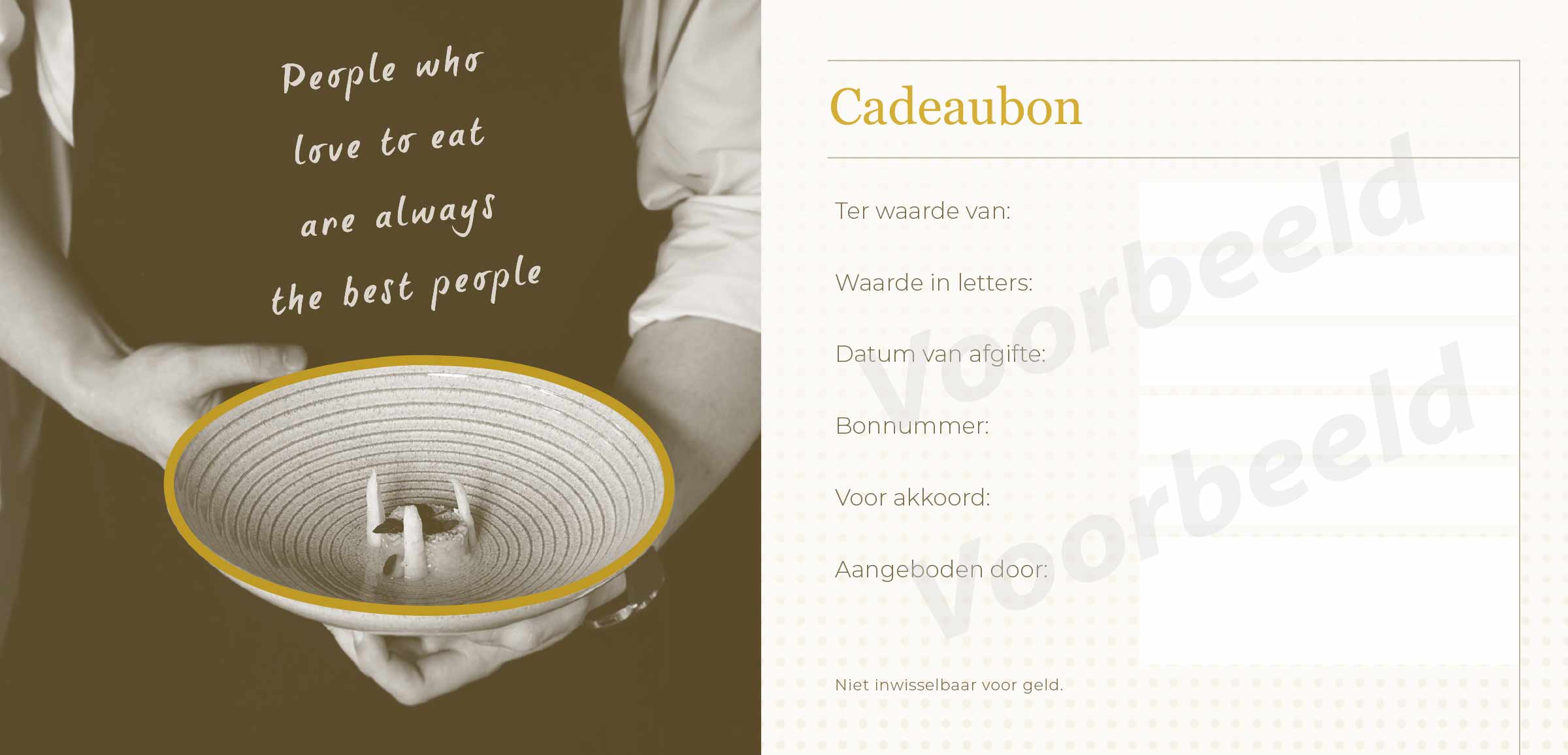 Cadeaubon kopen van De Burgemeester